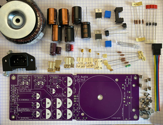 DCVx3 Linear Regulated Power Supply module (DIY KIT)