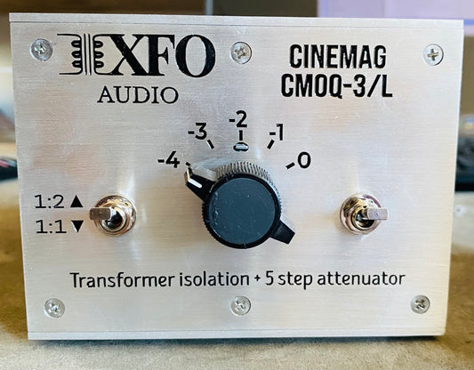 XFO Audio 2 channel CINEMAG CMOQ-3/L XFO Box with 5 position Output Attenuator